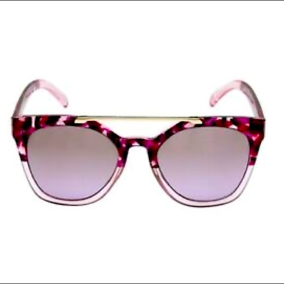 Betsey Johnson magenta tortoise aviators - Picture 1 of 4